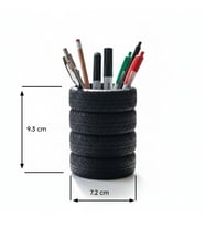 Lastik Kalem Tutucu, Kalemlik, Tire Shape Pen Holder, Şık Masa Üstü Pratik Organizer