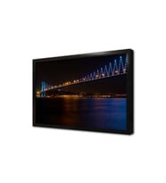 Gece Boğaziçi Köprüsü Çerçeveli Mdf Tablo