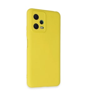 Xiaomi Redmi Note 12 5g Kılıf Nano İçi Kadife Silikon - Sarı