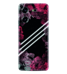 Tecno Pova 5 Kılıf Silikon Desen Özel Seri Flowers Line 1732