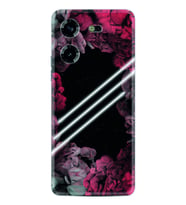 Tecno Pova 5 Kılıf Silikon Desen Özel Seri Flowers Line 1732
