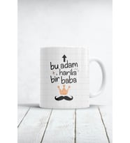 Bu Adam Harika Bir Baba Baskılı Babalar Günü Hediyesi Kupa Bardak