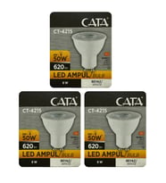 (3 Adet) Cata 8W (50W) 6500K (Beyaz Işık) GU10 Duylu Led Spot Ampul