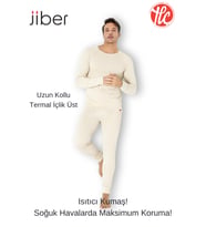 Jiber 173 Erkek Yuvarlak Yaka Uzun Kollu Isıtıcılı Termal İçlik Üst