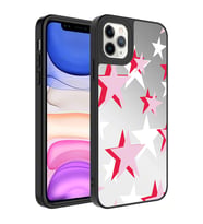 Apple iPhone 11 Pro Kılıf Aynalı Desenli Kamera Korumalı Parlak Zore Mirror Kılıf Yıldız