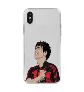 Iphone X ve XS Uyumlu Kaka Leite Futbol Tasarımlı Şeffaf Telefon Kılıfı
