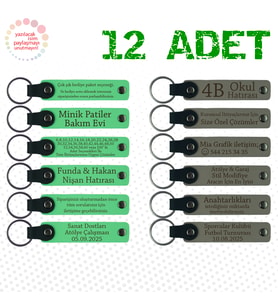 F Yeşili & Kül Gri, Sanat Festivali Katılımcılarına Armağan, 12’li Set, Kişiye Özgü Yazılı Hatıra