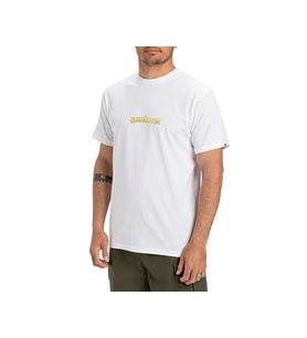 Quiksilver Ev Disconnect Effects Ss Erkek Günlük Tişört EQYZT08049-908 Beyaz