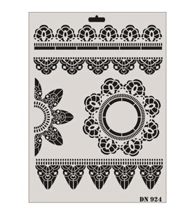 Dantel Seri Dn-924 Stencil 35X25 Cm