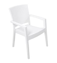 Mandella Zeus Rattan Koltuk  (2 Adet) Beyaz