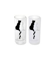 Ghostbastır Design Kedili Buzlu / Buzsuz Seçenekli Rakı Bardağı – 1 Adet Şık Sunum Bardağı 0183