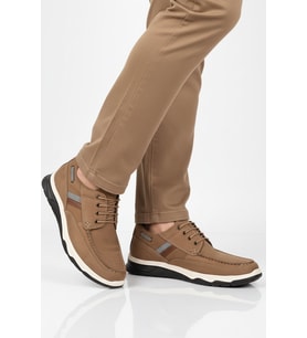 Ayakmod Premium Lacivert Hakiki Deri Erkek Casual Ayakkabı 2676 M (Kum)
