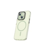 Apple iPhone 15 Uyumlu Kılıf Airbagli M-safe Wireless Şarj Özellikli Lens Koruyuculu Zore Klaptika Kapak (Açık Yeşil)