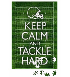 Keep Calm and Tackle Hard Football Puzzle 240 Parça Yapboz