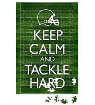 Keep Calm and Tackle Hard Football Puzzle 240 Parça Yapboz