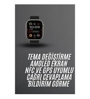 Mey İthalat® Akıllı saat 2.02 inch Nabız Ölçer Arama Konuşma Müzik Dinleme