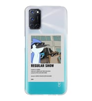 Oppo A52/A72/A92 Uyumlu Regular Show Mordecai ve Rigby Desenli Şeffaf Telefon Kılıfı