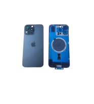 Uyumlu İphone 16 Pro Max Arka Kapak Kamera Camlı Full ( Pil Kapağı ) Cam - Siyah