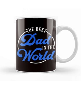 Best Dad In World Papa Father Daddy Poppa Husband Stepdad Kupa Bardak Porselen