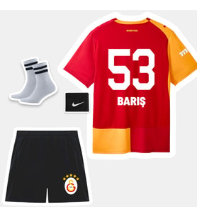 Barış Alper-53 Gâlâtâsârây 26-27 Yeni Sezon Çocuk Futbol Forması - 4'lü Set