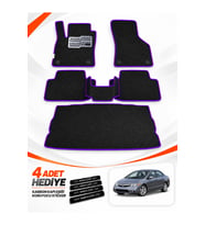 HONDA CİVİC-FD6-SEDAN (2006-2011) Uyumlu EVA Oto Paspas Bagaj Paspası Dahil Siyah-Mor