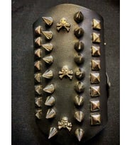 Dükkan Design Kurukafa Spike 13 CM Deri Bileklik