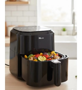 4 Litre Cam Hazneli 1360W Ayarlanabilir Isılı Airfryer