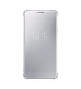 Galaxy A7 (2016) A710F ile Uyumlu Clear View Cover Gri EF-ZA710CSEGWW