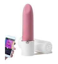 Fastieshop Telefon Kontrollü Ruj Vibratör (Beyaz-Pembe)