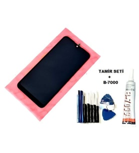 Tkgz Samsung Galaxy A01 SM-A015F Uyumlu Lcd Ekran Dokunmatik + B-7000 + Tamir Seti