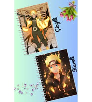 Naruto anime defter seti 2 adet A4 boyutu 21*30 çizgili + kareli 60 syf