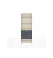 Arges Dolap 3 Raflı 3 Çekmeceli 88x30x243 Aytaşı-Antrasit