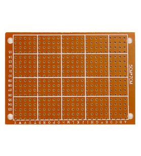 5X7CM Pertinaks Pcb Proto 10X24 432 Adet Bakır Delik Prototip Deney Kartı 2.54MM Pertenaks
