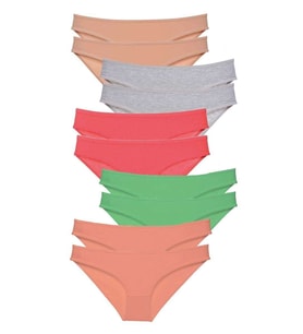 10 adet Süper Eko Set Likralı Kadın Slip Külot Soft Renkler