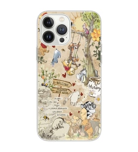 Iphone 12 PRO Uyumlu Winnie The Pooh Tasarımlı Şeffaf Telefon Kılıfı