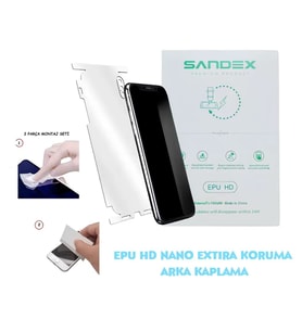 Honor 600 LİTE Uyumlu NANO FULL Arka Kaplama Esnek ULTRA İnce - SANDEX - EPU HD