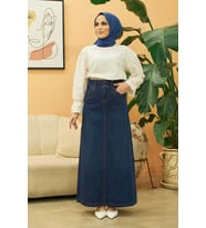 2266-Kot Etek Lacivert
