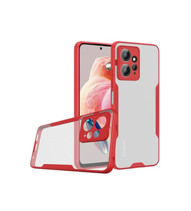 Durukar® Redmi Note 12 4G Kılıf Platin Silikon - Kırmızı