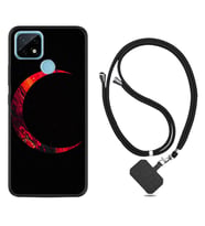 Realme C11 C21 C21Y C25Y C11 2021 Kılıf Boyun Askılı Silikon Red Moons 1747