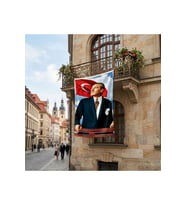 Istikbal Göklerdedir Mustafa Kemal Atatürk-Ay yıldız Poster Poster Bayrak Premium Raşel Kumaş ATA33