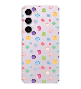 PrintiFy Samsung Galaxy S24 Plus ile Uyumlu 1mm Slim Fit Water Color 6 Baskılı Şeffaf  Kılıf