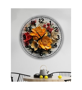 Bilge Tasarım Retro Duvar Saati 35 X 35 Cm (Karışık)