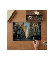 Saat Kulesi - Tarih - Modernizm Tasarımı 240 parça Ahşap Puzzle Ahşap Kutuda MP05246
