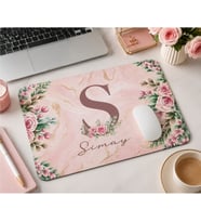 ElyNowa Kişiye Özel İsim ve Baş Harfli Şık Mousepad