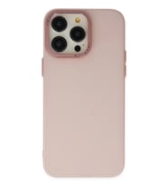 Mey İthalat® iPhone 13 Pro Max Kılıf Modos Metal Kapak - Pembe