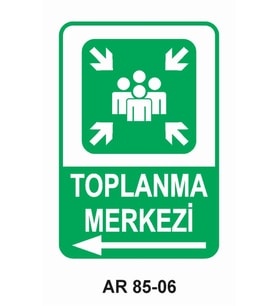İŞ GÜVENLİĞİ UYARI LEVHASI 1 ADET PVC 21 X 29CM