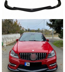 Mercedes W204 C180 Makyajlı Ön Ek 🚘  Dayanıklı Plastik, Sportif Tasarım, Kolay Montaj (Standart)