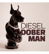 DIESEL DOBERMAN Dekoratif Doberman Büst