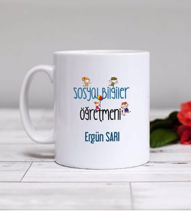 Sosyal Bilgiler Öğretmeni Kupa Bardak
