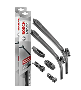 Bosch AeroEco Serisi Alfa Romeo 147 Silecek Takımı (Kas.2000-Haz.2005) Muz Tip Silecek (Siyah)
